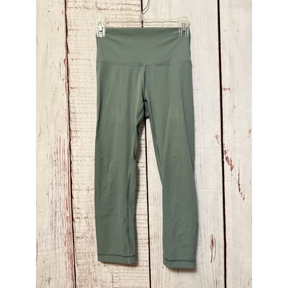 Lululemon Wunder Under Crop Hi Rise Luxtreme 21" Celadon Size 4 W6APOS